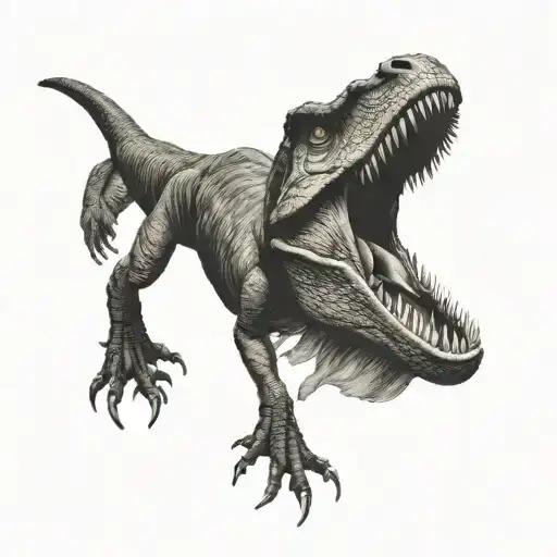 trex tattoo design idea