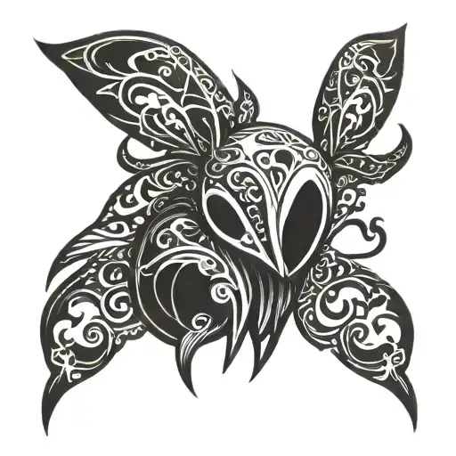Hollow knight pure nail  tattoo design idea