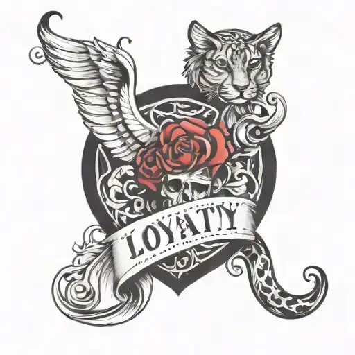 loyalty over love  tattoo design idea