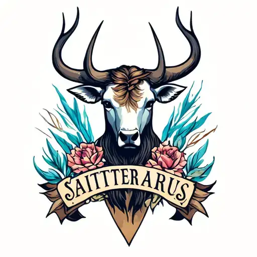 family faith integrity strength honor Taurus Sagittarius Aquarius  tattoo design idea