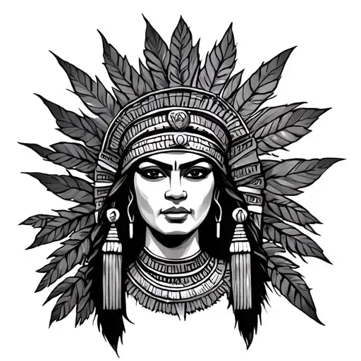 Inca Peru Queen tattoo design idea