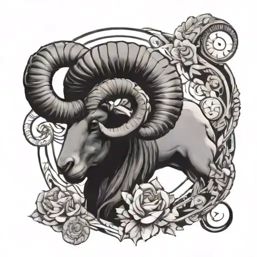 Aries And Cancer tattoo design idea