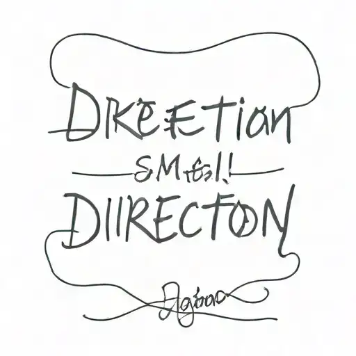 create an original small one direction writing tattoo tattoo design idea