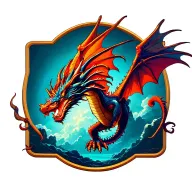 dragon flying tattoo design idea