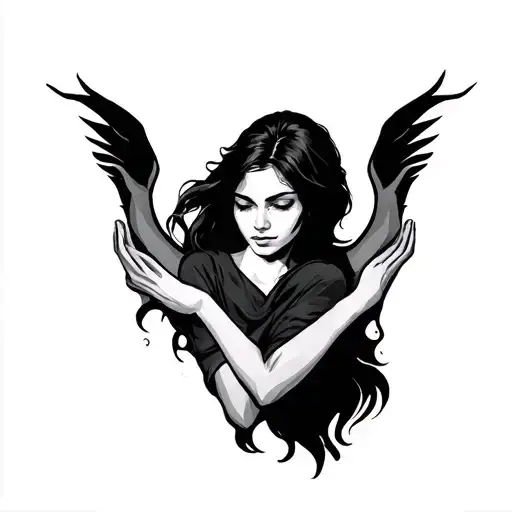 abuse survivor power strength courage tattoo design idea