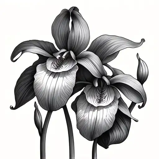 Lady Slipper tattoo design idea