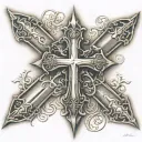 Faith cross men's tattoo tattoo design idea