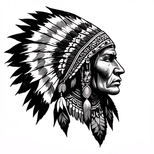 Cherokee tattoo design idea