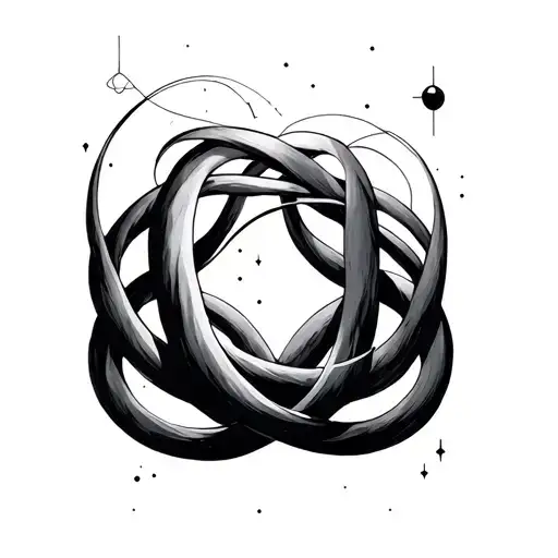 quantum entanglement tattoo design idea