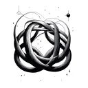 quantum entanglement tattoo design idea