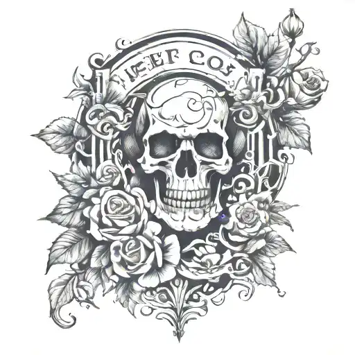 rest in peace    tattoo design idea