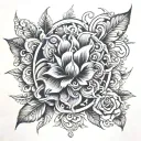 Hidden J tattoo design idea