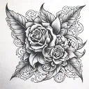 Hidden J tattoo design idea