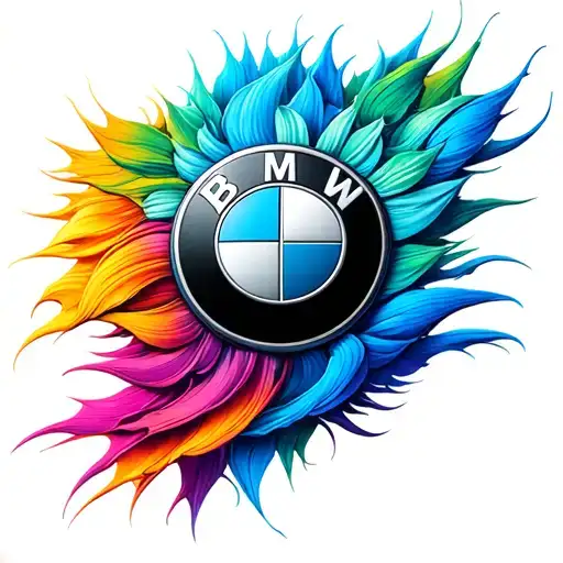 bmw logo incorporated into the design tattoo design idea