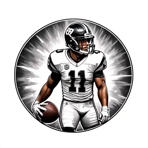 make a circular tattoo design descriptions are 1. football player 2. computer gamer 3. teacher 4. father 5. november tattoo design idea