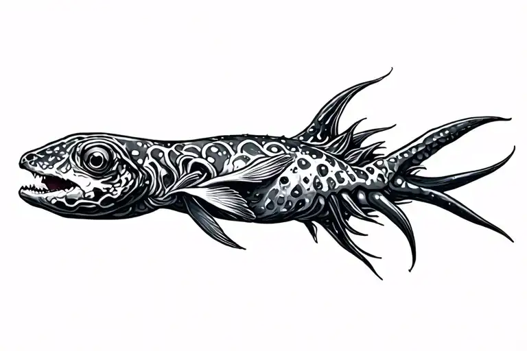 sea creature inspired tattoo design idea