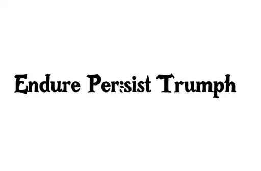 "Endure Persist Triumph" tattoo design idea