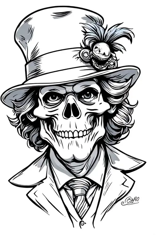 willy wonka, jack skellinhton, the dark crystal  tattoo design idea