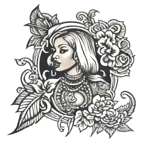nicki minaj tattoo design idea