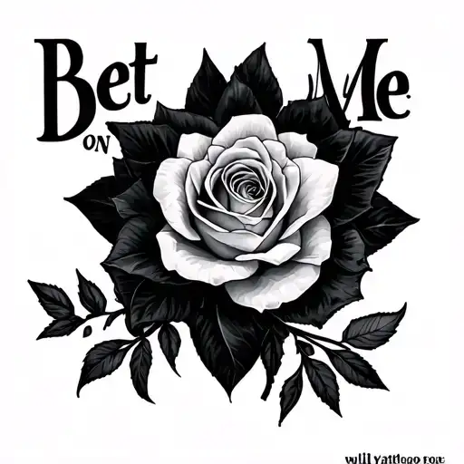 Bet On Me tattoo design idea