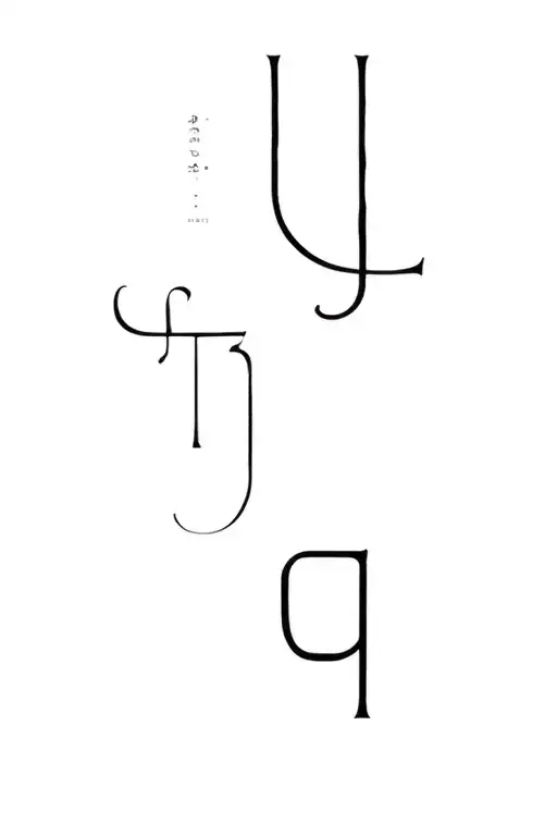 soul G letters tattoo design idea