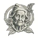 religious RIP Grandma tattoo design idea