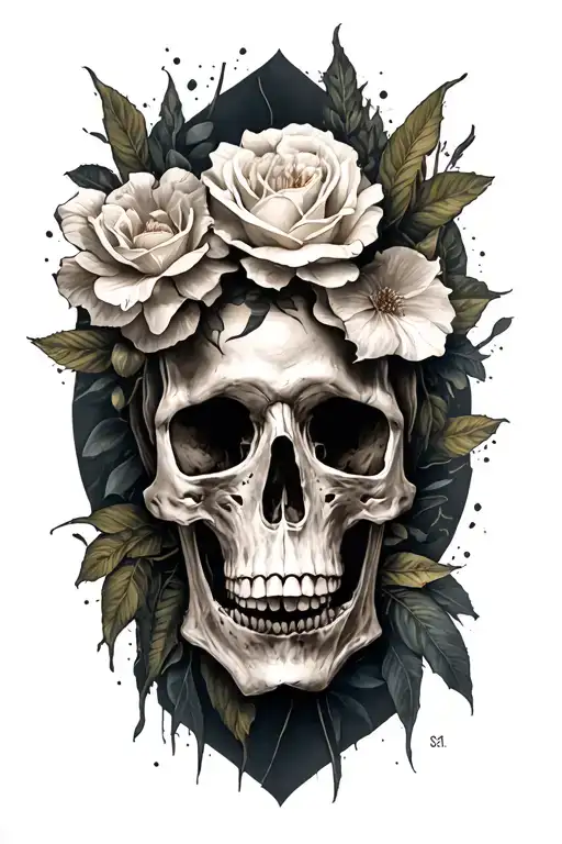 death to life cycle tattoo design idea