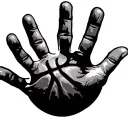 handprints basketball tattoo design idea