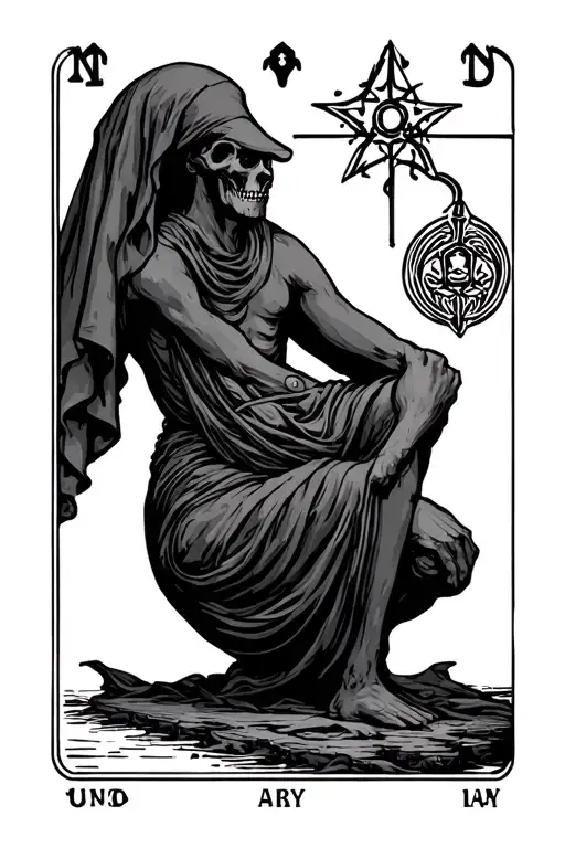 hangman tarot card tattoo design idea