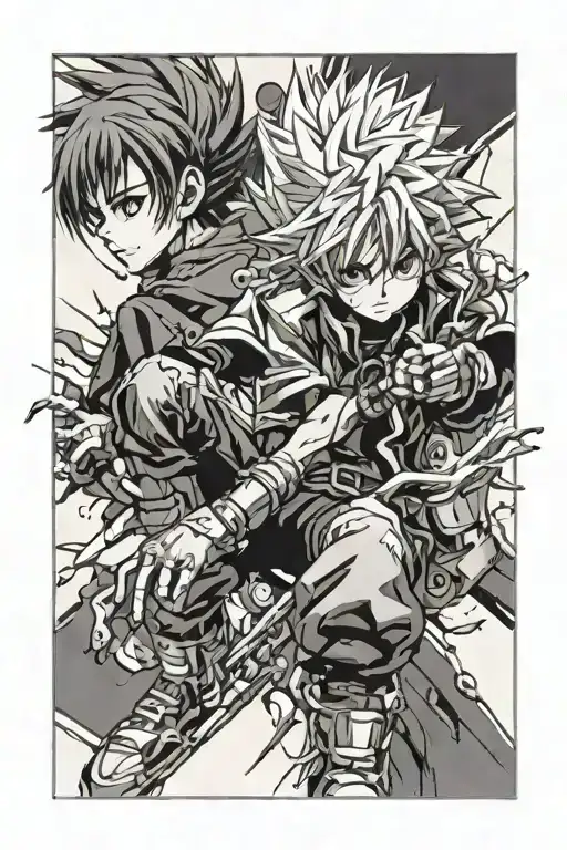 killua zoldyk Hunter x hunter tattoo design idea