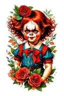 Chucky tattoo design idea