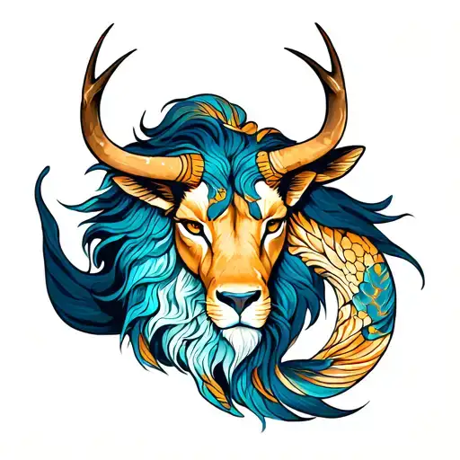 Leo Pisces and taurus tattoo design idea
