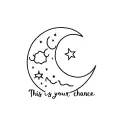 "This is your chance" Moon tattoo design idea