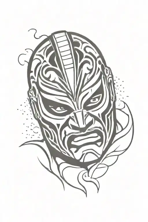 Mexican Wrestler tattoo design idea