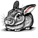 rabbit tattoo design idea