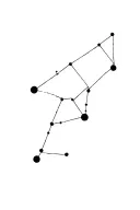 libra and capricorn constellations tattoo design idea