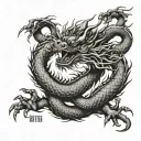  Chinese dragon for female upper arm to chest tattoo  tattoo design idea