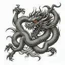  Chinese dragon for female upper arm to chest tattoo  tattoo design idea