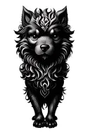 Japanese Foo Dog tattoo design idea