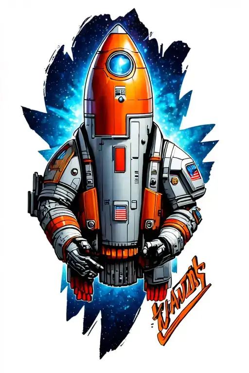 Rocket from guardians of the galaxy tattoo design idea
