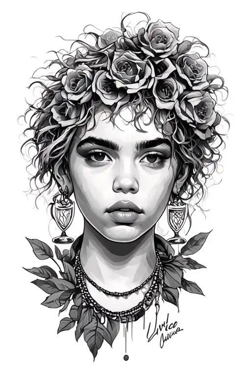 Juice Wrld No Vanity tattoo design idea