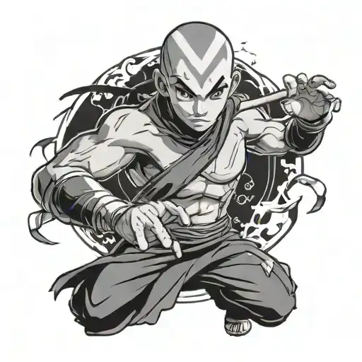 avatar legend of aang japanese tattoo design idea