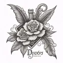 Proverbs 17:17 bible verse tattoo design idea