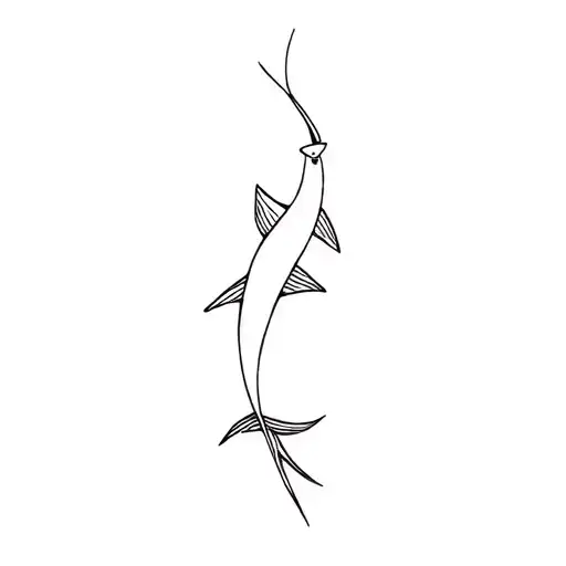 Minimalist tato, small and elegant lubina line tattoo design idea