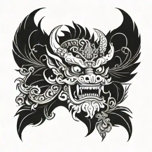 barong tattoo design idea