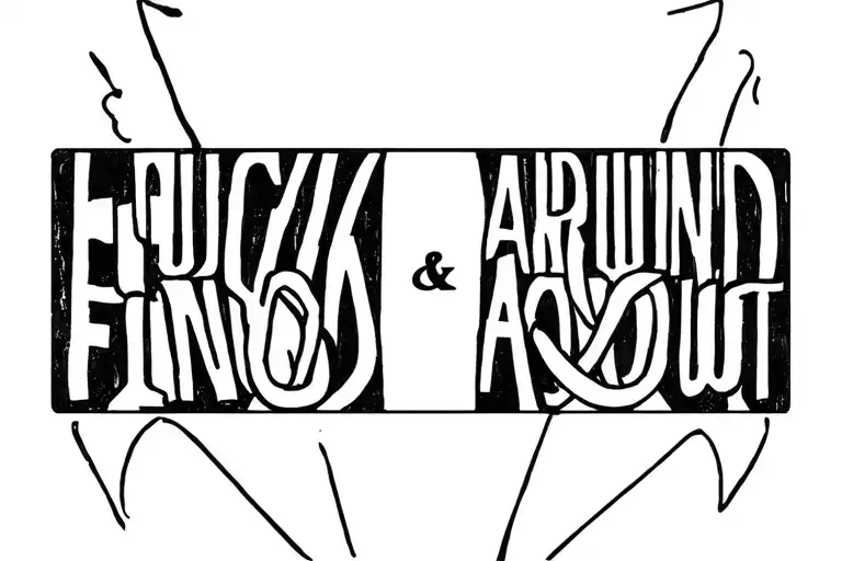 Fuck around & Find Out tattoo design idea