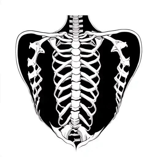 Scoliosis tattoo design idea
