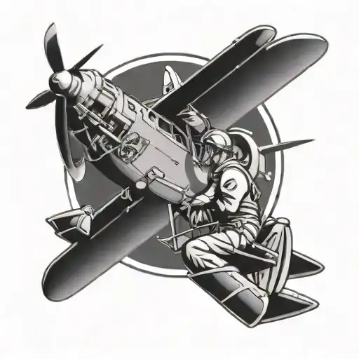 aircraft mechanic tattoo design idea