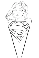 supergirl tattoo design idea