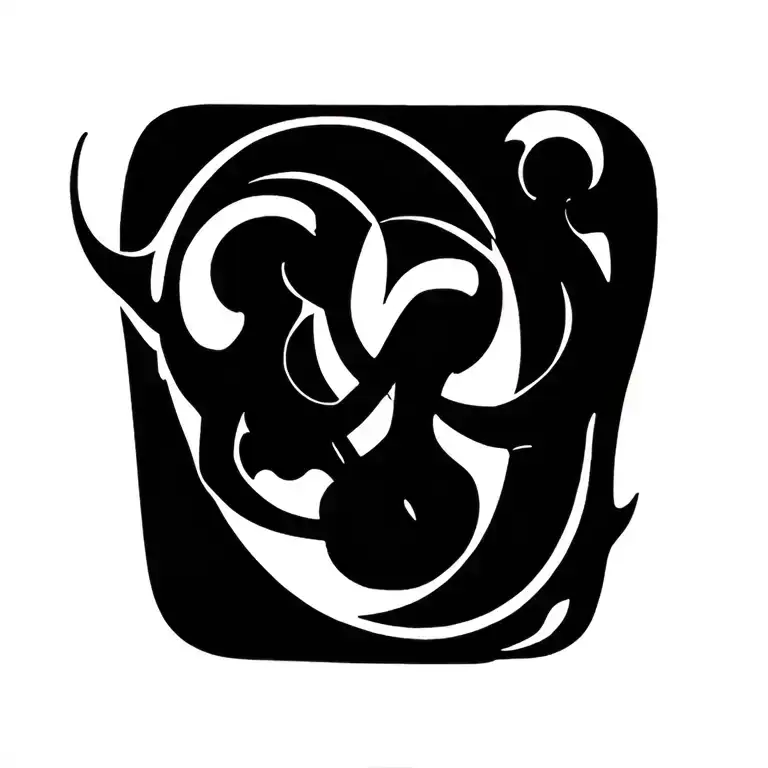 eternal love of family, infinity and timespace tattoo design idea